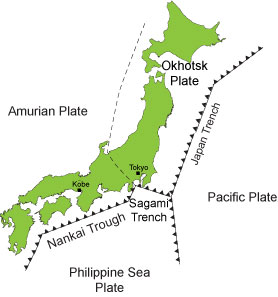 location of japan